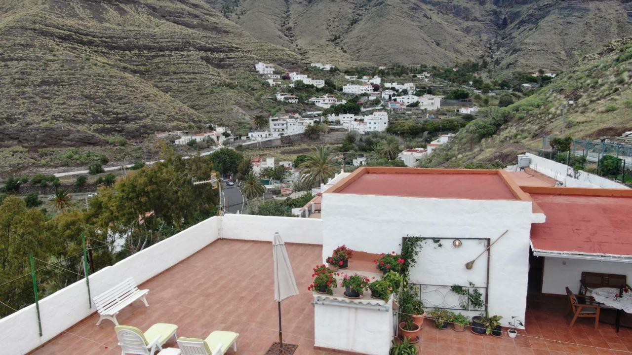 아게이크 Vivelorural Atico Y Terraza En El Risco De Agaete 아파트 외부 사진